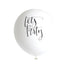 White Calligraphy Let's Party <br> Balloons Pack (3)